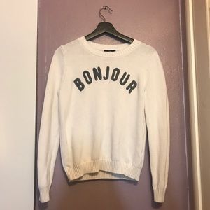 Gap knit bonjour sweater
